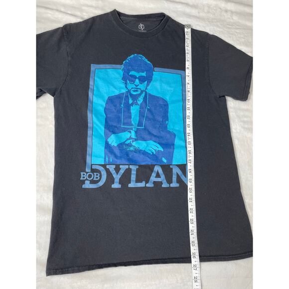Bob Dylan Blue Graphic Band Tee Black Size M - Picture 4 of 6